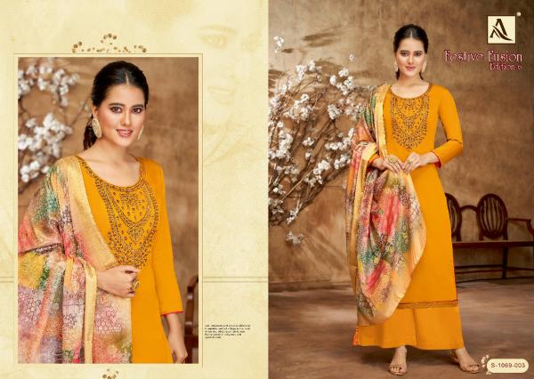 Alok Festive Fusion Edition 6 Jam Cotton Dress Material